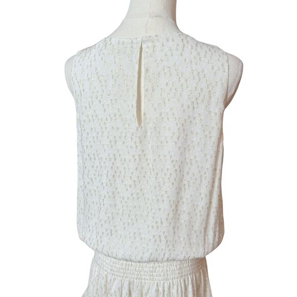 Ramy Brook Garrett Silk Blend Blouson Mini Dress Size M Sleeveless V Neckline - Picture 11 of 16